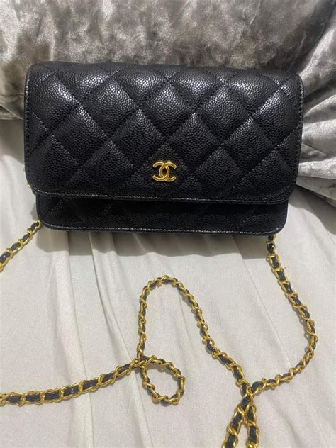 chanel wallet on chain orange|Chanel wallet on chain preloved.